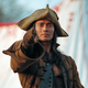 Mark Dacascos pointing in brotherhood of the wolf.